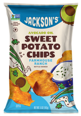 Jacksons Sweet Potato Chips Ranch With Avocado Oil - 5 Oz - Image 1