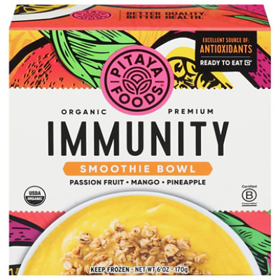 Pitaya Foods Smoothie Bowl Immunity Passion Fruit Mango Pineapple Organic - 6 Oz - Image 3