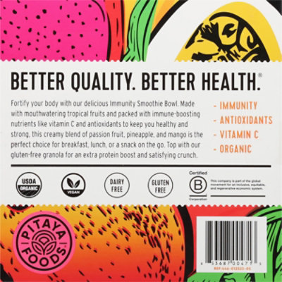 Pitaya Foods Smoothie Bowl Immunity Passion Fruit Mango Pineapple Organic - 6 Oz - Image 5