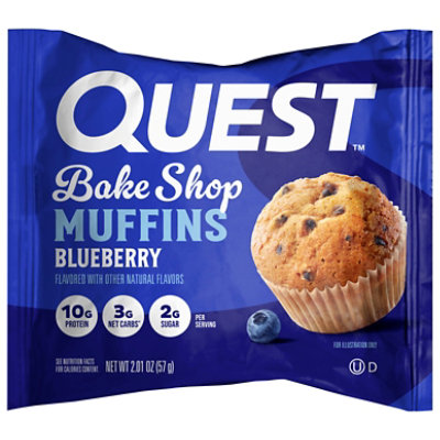 Quest Bake Shop Blueberry Muffin 8 pack - 2.01 Oz - Image 3