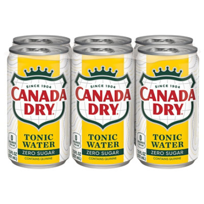Canada Dry Tonic Water Zero Sugar 6 Count - 7.5 Fl. Oz.