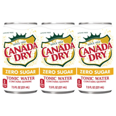 Canada Dry Tonic Water Zero Sugar 6 Count - 7.5 Fl. Oz. - Image 3