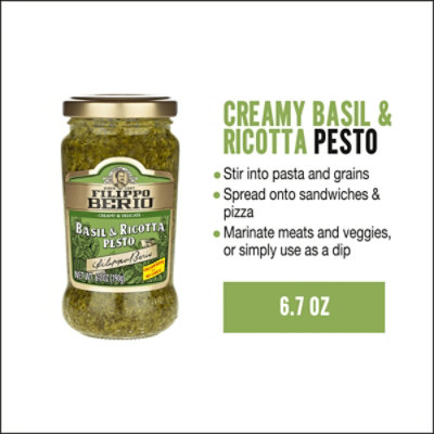 Filippo Berio Pesto Basil And Ricotta - 6.7 Oz - Image 1