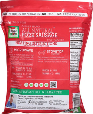 Jones Dairy Farm Golden Brown All Natural Pork Sausage Links, Mild, 20 Oz, 30 Links - 20 Oz - Image 6