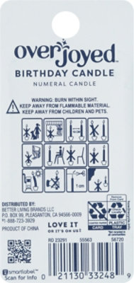 Overjoyed Numeral - 2 Birthday Candle - 1 Each - Image 3