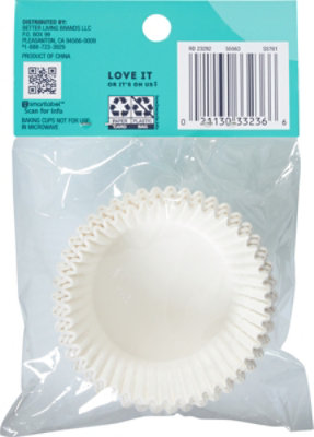 Overjoyed Baking Cups White - 75 Count - Image 3