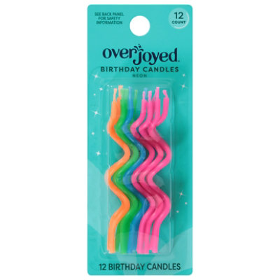 Overjoyed Candles Neon - 12 Count - Image 2