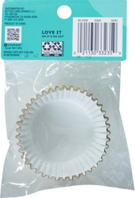 Overjoyed Gold Foil Baking Cups 2.5 Inch - 32 Each - Image 3