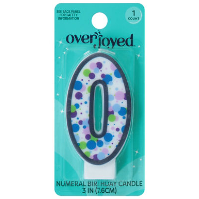 Overjoyed Candle Numeral 0 - Each - Image 2