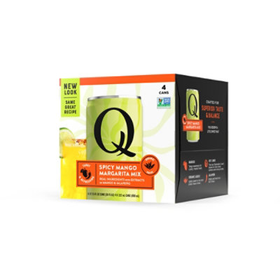 Q Mixers Premium Spicy Mango Margarita Mix - 4 - 7.5 Oz - Image 1