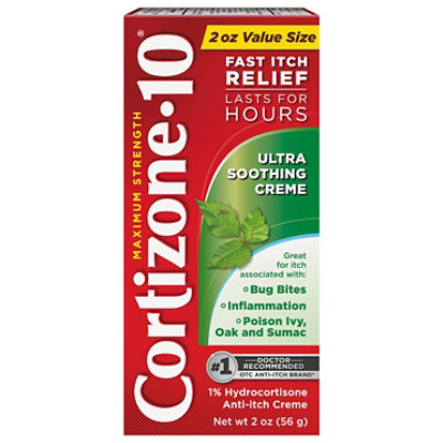 Cortizone 10 Ultra Soothing Creme 2oz Tube Flexible Packaging - 2 Oz - Image 3