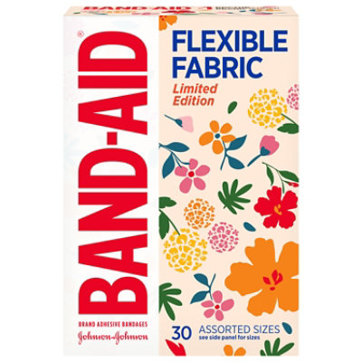 Band-aid Brand Flexible Fabric Bandages, Wildflower, Assorted - 30 Count - Image 3