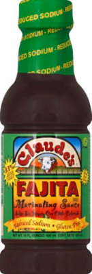 Claude's Fajita Reduced Sodium Marinating Sauce - 16 Oz - Image 2
