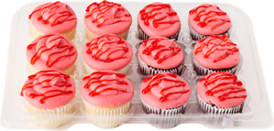 Strawbery Buttercreme Cupcakes 12 Count - Each - Image 1
