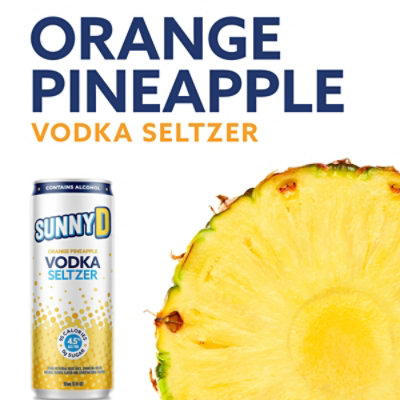 Sunny D Vodka Seltzer Pineapple 4 Count - 12 Fl. Oz. - Image 5