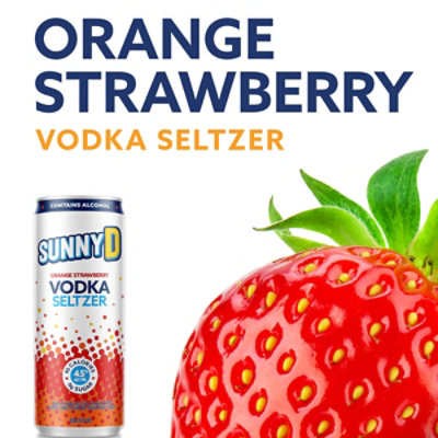 Sunny D Vodka Seltzer Strawberry 4 Count - 12 Fl. Oz. - Image 5