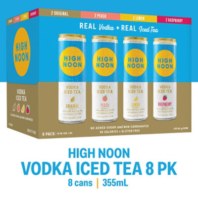 High Noon Iced Tea 8pk - 8-355 ML - Image 1