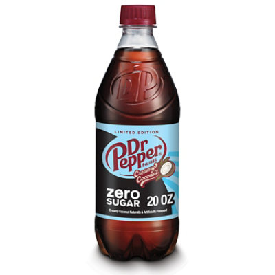 Dr Pepper Creamy Coconut Zero Sugar 20fz - 20 FZ - Image 1