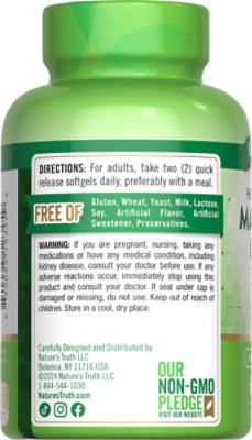 Nature's Truth Magnesium Citrate Softgels - 60 Count - Image 3