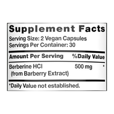Nature's Truth Berberine 60 Veggie Capsules - 60 Count - Image 2