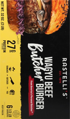 Rastellis Wagyu Beef Burger - 32 Oz - Image 6