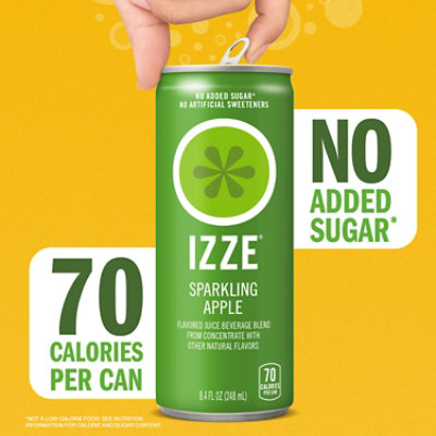 Izze Sparkling Juice Apple - 6-8.4 Fl. Oz. - Image 4