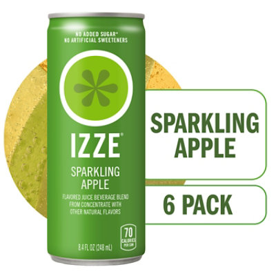 Izze Sparkling Juice Apple - 6-8.4 Fl. Oz. - Image 1