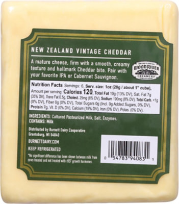 Burnett Dairy Chs New Zealand 2yr Chdr - 6 Oz. - Image 5