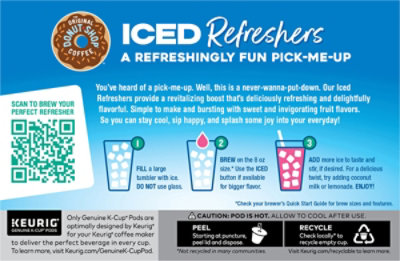 The Original Donut Shop Iced Refreshers Strawberry Acai K-Cup Pods -10 Count - Image 8