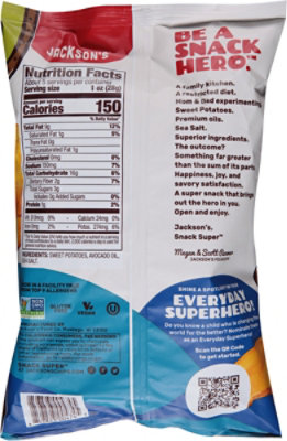 Jackson's Sea Salt Avocado Oil Sweet Potato Chips - 5 Oz - Image 5