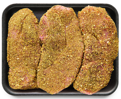 Pork Sirloin Chops Boneless Lemon Pepper Seasoning - LB - Image 1