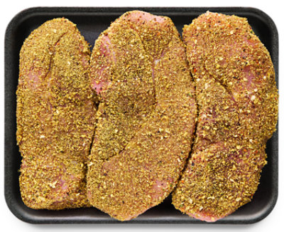 Pork Sirloin Chops Boneless Cal Garli Medley Seasoning - LB - Image 1