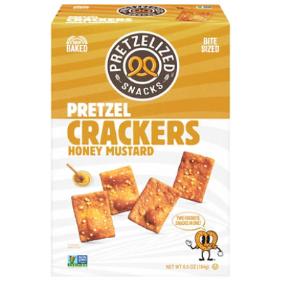 Pretzelized Snacks Pretzel Crackers Honey Mustard - 6.5 Oz