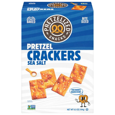 Pretzelized Snacks Pretzel Crackers Sea Salt - 6.5 Oz