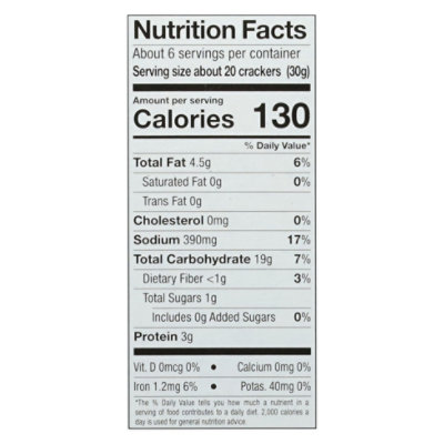 Pretzelized Snacks Pretzel Crackers Sea Salt - 6.5 Oz - Image 4