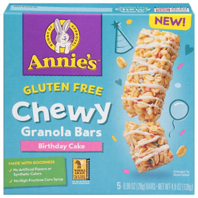 Annies Homegrown Bar Granola Bday Cake - 4.9 Oz - Image 1