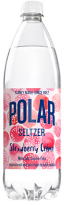 Polar Seltzer Strawberry Creme - 1 Liter - Image 1