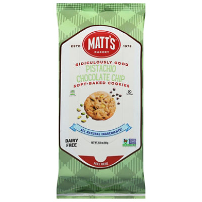 Matts Pistachio Chocolate Chip Cookies 10.5 Oz - 10.5 OZ - Image 3