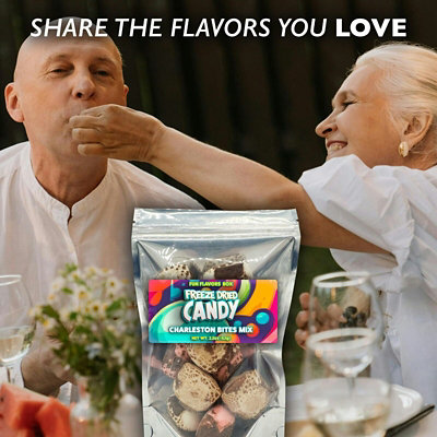 Fun Flavors Box Freeze Dried Candy Charleston Bites Mix Crunch Treats 2.2 oz - Image 4
