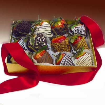 Decadent Chocolate Strawberries Gift Box - Image 1