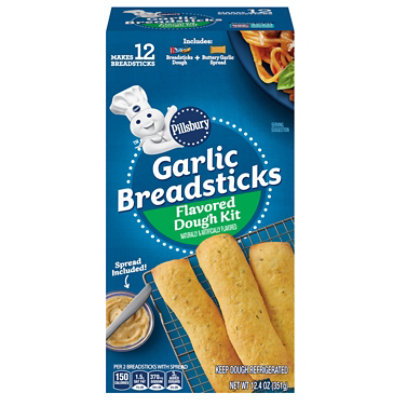 Pillsbury Garlic Breadsticks, 8 Count 12.38 Oz - 12.38OZ - Image 3