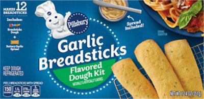 Pillsbury Garlic Breadsticks, 8 Count 12.38 Oz - 12.38OZ - Image 6