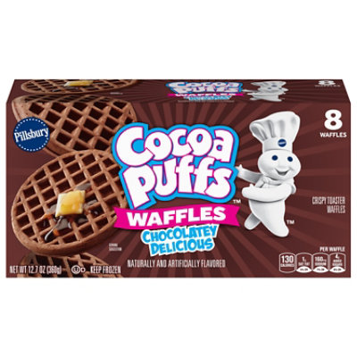 Pillsbury Cocoa Puffs Frozen Waffles 8 Count 12.7 Oz - 12.7 OZ - Image 3