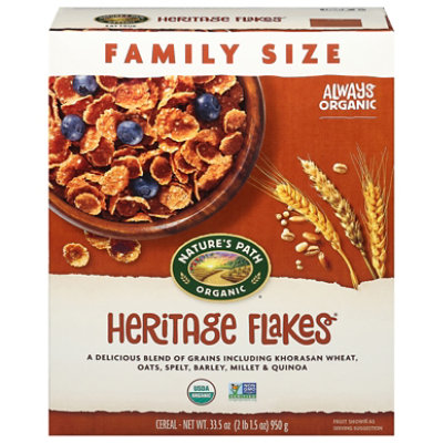 Natures Path Heritage Family Size Flakes Cereal - 33.5 Oz - Image 2