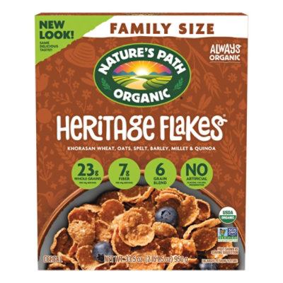 Natures Path Heritage Family Size Flakes Cereal - 33.5 Oz - Image 3