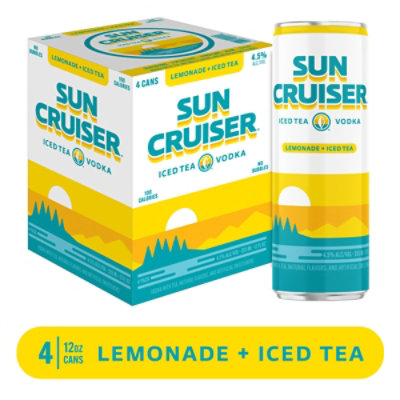 Sun Cruiser Vodka REady To Drink Lemonade & Tea - 4-12 Fl. Oz. - Image 1