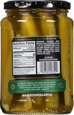 Majestic Deli Style Kosher Dill Spears - 24 Fl. Oz. - Image 6