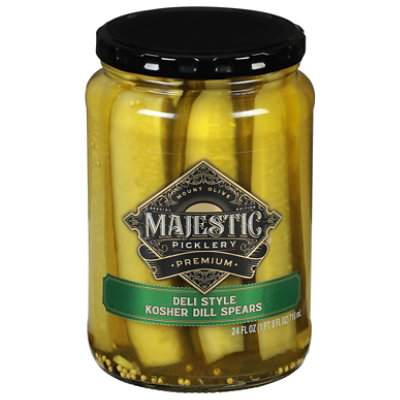 Majestic Deli Style Kosher Dill Spears - 24 FZ - Image 1