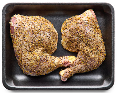 Chicken Leg Quarter Cal Bay Style Seasoning - Lb - Image 1