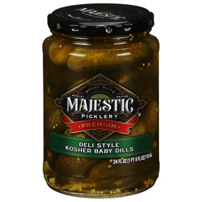 Majestic Medium Heat Hot Sauce Savory Kosher Dill Spears - 24 Fl .Oz - Image 2